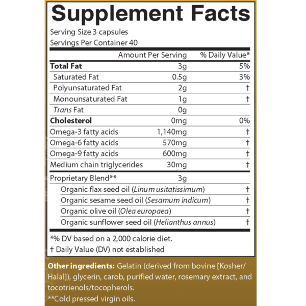 aimega nutrition facts