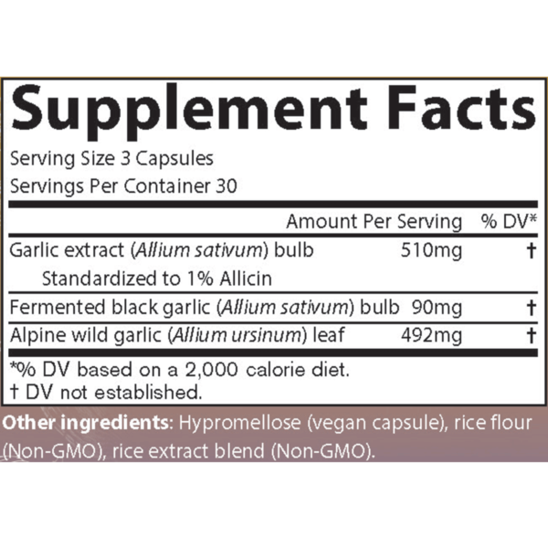 garlicaim nutrition facts
