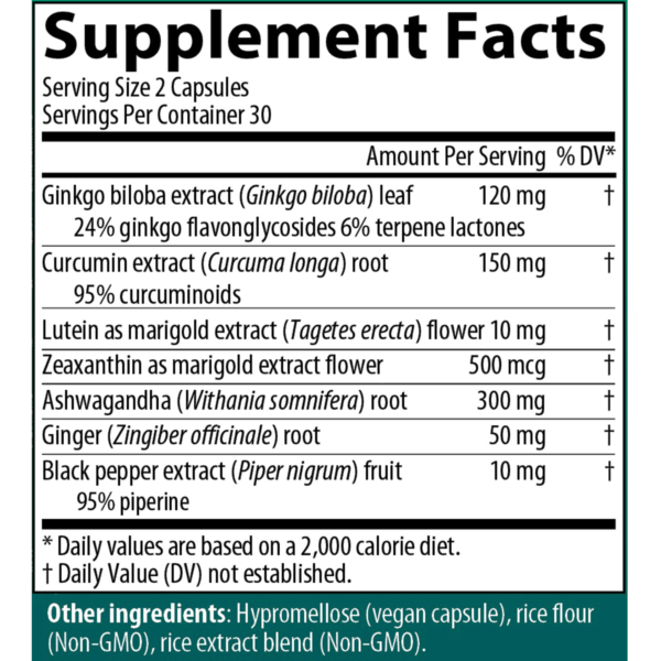 ginkgosense nutrition facts