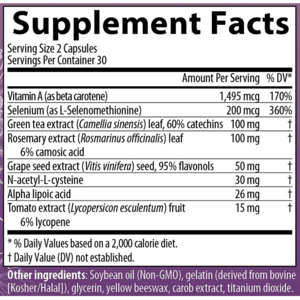 proancynol 2000 nutrition facts